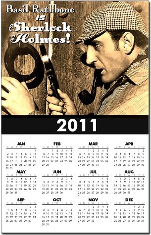 2011 calendar on one page, $8.50